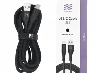 Encore USB-A til USB-C Kabel - 2 Meter - Sort