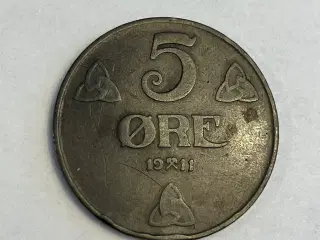 5 Øre 1911 Norge