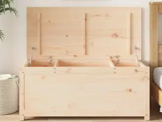 Opbevaringskasse 110x50x45,5 cm massivt fyrretræ