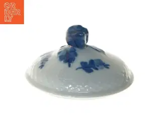 Porcelænslåg med blomstermotiv fra Royal Copenhagen (str. 9,5 cm)