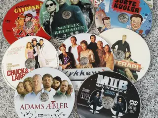 10 forskellige dvd  film uden cover
