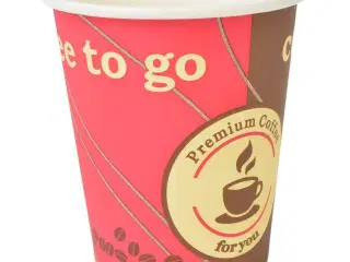 Engangskaffekrus 1000 stk. papir 240 ml (8 oz)