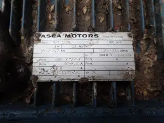 - - - El-motor, 15,2-2,7 kW, 1450 -730 R/min