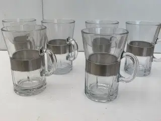 6 Glas 12cm. høj 7 cm. omkreds