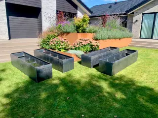 Plantekasser i Corten stål