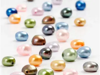 Ferskvandsperler, str. 5-6 mm, hulstr. 0,5 mm, 40cm/ 1 pk.