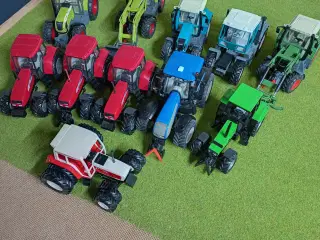 Diverse Siku traktorer 