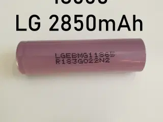 LG 18650 3.7V 2850mAh Genopladelige Li-ion Batteri