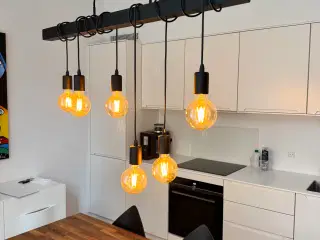 Loftslampe med 6 lyskilder