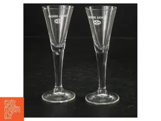 Aalborg Akvavit snapsglas sæt fra AalborgAkvavit (str. Ø. 4,5 cm. længde, 13,5 cm)