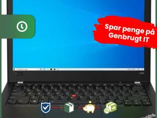 12" Lenovo ThinkPad X280 - Intel i5 8250U 1,6GHz 240GB NVMe 8GB Win10 Pro - Grade C -  bærbar computer