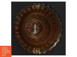 Ræv-farvet vase fra Fyns Glasværk (str. 14x9 cm)