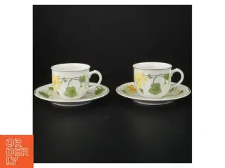 Sæt med kopper og underkopper fra Villeroy & Boch (str. Ø 16,5 cm)