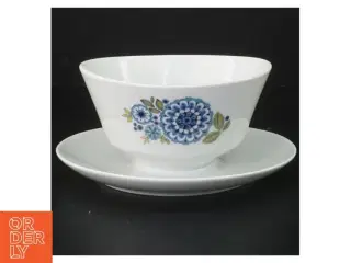 Porcelænsskål med tallerken fra Bavaria (str. Ø 18 cm)