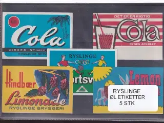 Etiketter - Ryslinge Bryggeri -  5 Stk.
