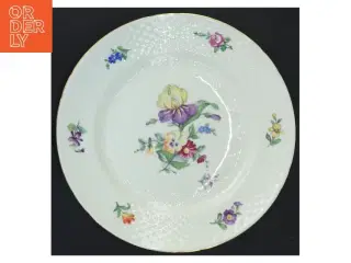 B&G Saksisk Blomst tallerken (str. Ø 21 cm)