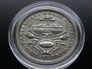 Australien  Florin  sølv  1927 Jubi.  KM#31.
