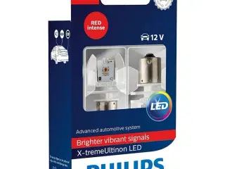 Philips X-tremeUltinon P21W 12V LED stop rød - Sæt