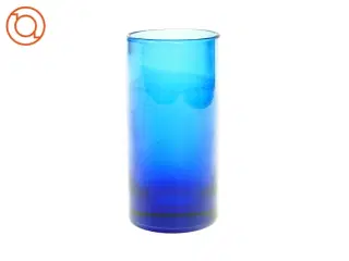 Blå vase (str. HØ: 17x9 cm)