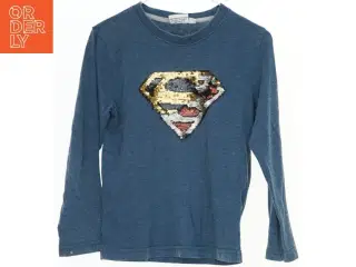 Langærmet bluse med pailletter fra Superman (str. 116)