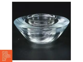 Gennemsigtig glas skål