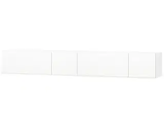 Tv-borde 2 stk. 120x40x34 cm konstrueret træ hvid højglans