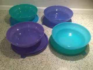 Tupperware regnbueskåle 4 stk