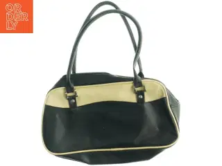 To-farvet håndtaske (str. 34 x 18 cm)