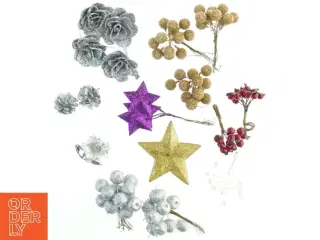 Diverse juledekorationer (str. 13x11 cm)