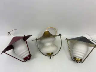 Vintage opalglas pendler 