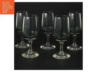 5 stk. Holmegaard Atlantic hvidvinsglas(str. 5 stk Ø 4,5 cm Længde 11,5 cm)