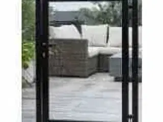 Superroof Smart Fence modul 95 havelåge, til læhegn, H95 cm, røgfarvet