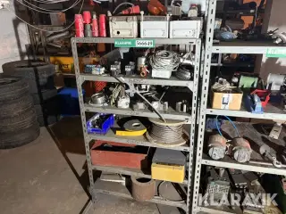 Blandet lot diverse el, emnestål og wire.