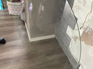 Glas gulvplade dråbeformet