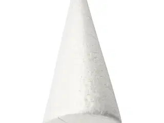 Kegle, H: 25 cm, diam. 10 cm, hvid, 1 stk.