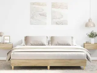 Sengestel uden madras 180x200 cm konstrueret træ sonoma-eg