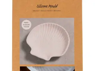 Silikoneform, Muslingeskal, H: 2,5 cm, L: 14,5 cm, B: 14 cm, 1 stk.