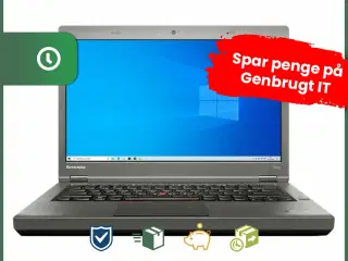 14" Lenovo ThinkPad T440p - Intel i5 4200M 2,5GHz 250GB SSD 8GB Win10 Pro - Grade C - bærbar computer