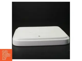 Rektangulær porcelæns skål (str. 24x18x2 cm)