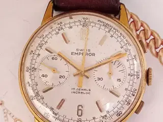Vintage schweizisk kejser - kronograf 1950. Kan fo