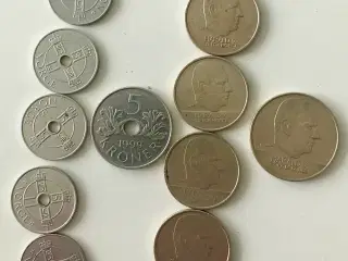 1995-08 Norske 1, 5, 10 og 20 norske kr. (mønter)