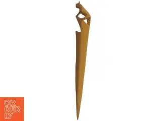 Udskåret dekorativ papirkniv (str. 27 cm)