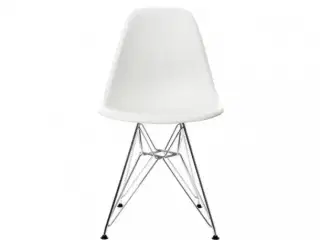 Eames stole med sort læderhynde (6stk)