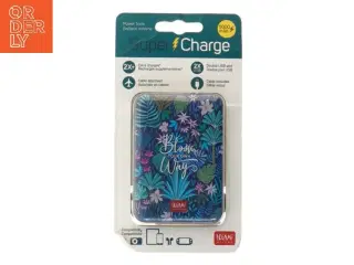 Powerbank med blomstermønster