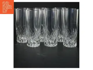 Sæt af 6 glas (str. Ø 7x14,5 cm)