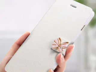 Hvid flip cover iPhone 5 5s SE 6 6s 7 8
