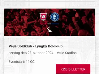 Vejle Boldklub - Lyngby BK billetter