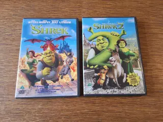 SHREK + SHREK 2 DVD-animeret familiefilm. 