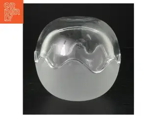 Glas bonbonniere fra Holmegaard (str. Ø. 14 cm)