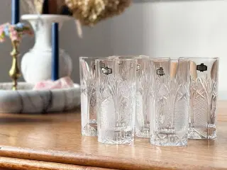 Highball krystalglas, Jugoslavien, 6 stk samlet